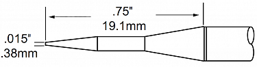 Картриджи-наконечники для MFR-PTZ, конус, 0.4х19.1мм (комплект) TFP-CNP1