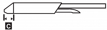 Наконечник для CV/MX-DS, 1.27х2.03мм