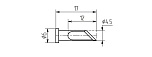 Паяльная насадка MW15-DK-05, косой нож