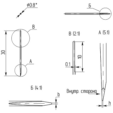 Электрод  для  БИС-05.5, диаметр 0.8 мм