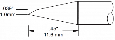 Картридж-наконечник для MFR-H1, миниволна 1.0х11.6мм