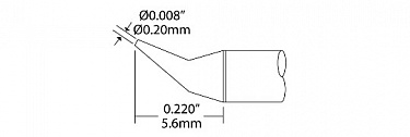 Картриджи-наконечники для CV-UFT, конус изогнутый, 0.2х5.6мм (комплект) UFT-6CN5502R