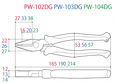 Плоскогубцы комбинированные эксцентриковые 150мм TSUNODA-JAPAN PW-102DG