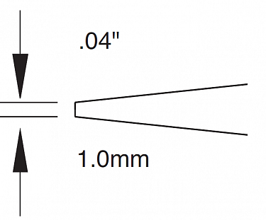 Картридж-наконечник для MX, клин 12° 3.8х21.6мм STTC-120