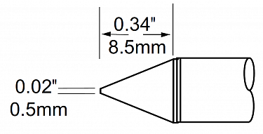 Наконечник для PS900, конус 0.5х8.5мм