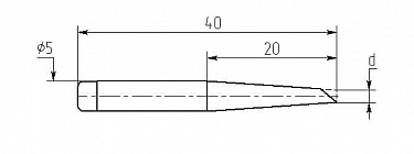 Паяльные насадки для ПРЦ-90 MN20-DB, односторонний срез
