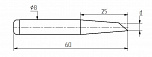 Паяльная насадка ML25-DB, односторонний срез