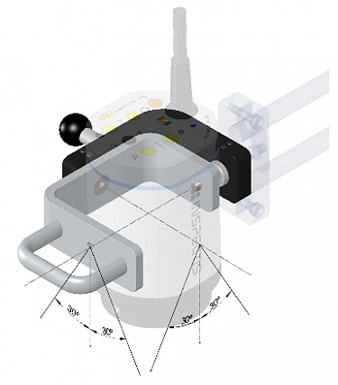Крепление микроскопа для наклона/поворота, для координатных штативов и HD-071